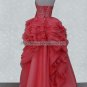 Organza Wedding Dress Red Blue Bow Pearl Prom Ball Gowns Quinceanera Dresses D2015619
