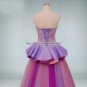 Purple Lilac Coral Muilti Colors Prom Dress Strapless Lace Tulle Prom Ball Gowns Dresses D2015623