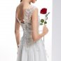 V-Neck Bridal Dresses Sleeveless A-Line Chiffon Wedding Dresses D2015639