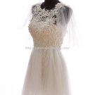 Jewel Bridal Dresses Sleeveless Beaded Wedding Gowns D2015634