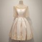 Knee Length Ball Gown Dresses Lace-up 1/2 Sleeves Embroidery Wedding Dresses D2015631