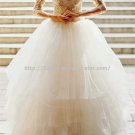 Square Bridal Dresses Appliqued 3/4 Long Sleeves A-Line Wedding Gowns D2015642 Square Bridal Dresses Appliqued 3/4 Long Sleeves A-Line Wedding Gowns D2015642