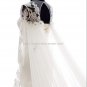 Jewel Dresses Set Auger 34 Sleeves Lace Floor-Length Bridal Dresses Gown D2015647