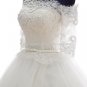 Strapless Bridal Dresses 1/2 Sleeves A-Line Floor-Length Wedding Dresses D2015652