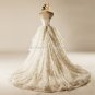 Monarch Train Dresses Beaded with Pearl Lace-up Wedding dresses D2015661