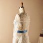 High Neck Bridal Dress Long Lace Sleeves Zipper Ball Gown Dresses D2015666