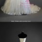 Scalloped Lace Dress Sleeveless Sequined Chapel Train Bridal Gown D2015695