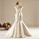 High Collar Bridal Dress Capped Sleeves Dress Lace Trumpet Mermaid Wedding Gown D2015716 High Collar Bridal Dress Capped Sleeves Dress Lace Trumpet Mermaid Wedding Gown D2015716