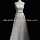 One-Shoulder Bridal Gown Sleeveless Beading Sequined Lace A-Line Wedding Dresses D2015721 One-Shoulder Bridal Gown Sleeveless Beading Sequined Lace A-Line Wedding Dresses D2015721