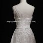 One-Shoulder Bridal Gown Sleeveless Beading Sequined Lace A-Line Wedding Dresses D2015721