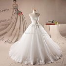 Strapless Hollow Bridal Gown Sleeveless Lace A-Line Wedding Gown D2015741 Strapless Hollow Bridal Gown Sleeveless Lace A-Line Wedding Gown D2015741