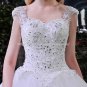 Sweetheart Neckline Wedding Dresses Sleeveless Lace Chapel Train Bridal Gowns D2015746