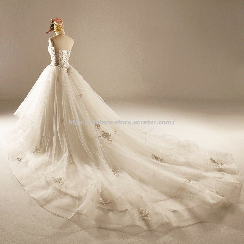 New Bandage Tube Bridal Gowns Top Crystal Luxury Wedding Dress Wedding