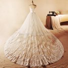 trapless Bridal Dresses Chapel Train Embroiidery Wedding Dresses D2015756