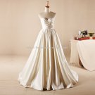 Sweetheart Foid Wedding Dress Sleeveless Dress Sweep Train Bridal Gown D2015759