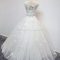 Sleeveless Scoop Wedding Dresses Appliqued Lace Ball Bridal Gowns D2015762