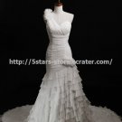 SweetHeart Bridal Gown One Shoulder Lace Up Chapel Train Weddig Dresses D2015767 SweetHeart Bridal Gown One Shoulder Lace Up Chapel Train Weddig Dresses D2015767