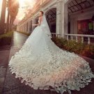 Sweetheart Brida Dress Sleeveless Cathedral-Train Wedding Formal Dress D2015850