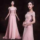 Off -Shoulder Bridal Dress Short Sleeves All Lace Long-Length Wedding Gowns D2015853