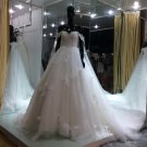 Sweetheart Wedding Dresses Sheer Appliques Princess Bridal Gowns D2015916