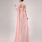 Long Bridesmaid Dresses Yellow A-line Corset One Shoulder Wedding Party Dress MB20183