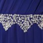 Long Bridesmaid Dresses Royal Blue A-line Corset One Shoulder Wedding Party Dress MB20183