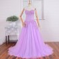 Sweetheart Lace Party Gowns Beading Long Banquet Sexy Blue Red Purple Pink Prom Dress