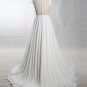 Beach Wedding Dress Lace Top Empire Waist Maternity Lace Bridal Gowns Travel Plus Size Wedding Gown