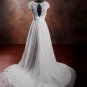 Beach Chiffon Wedding Dress Empire Waist Maternity Lace Bridal Gowns Travel Lace Wedding Gown