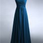 Long Bridesmaid Dresses Coral Blue Purple Wine A-line Corset Chiffon Wedding Long Party Dress