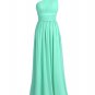 Long Bridesmaid Dresses Coral Blue Purple Wine A-line One Shoulder Chiffon Wedding Party Dress
