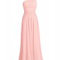 Long Bridesmaid Dresses Coral Blue Purple Wine A-line One Shoulder Chiffon Wedding Party Dress