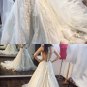 Lace Wedding Dress Sleeveless Bridal Gowns Appliques A-line Wedding Gown H19463