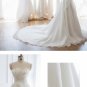 Strapless Wedding Dress Simple Bridal Gowns Real Photo Organza Custom Princess Wedding Gown H1947