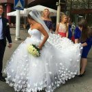 Butterflies Wedding Dress Strapless Sweetheart Bridal Gowns Wedding Gown H949 Butterflies Wedding Dress Strapless Sweetheart Bridal Gowns Wedding Gown H949