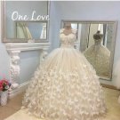 Butterflies Wedding Dress Cap Sleeves Bridal Gowns Lace Princess Wedding Gown H1949