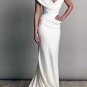 Jersey Wedding Dress Off Shoulder Bridal Gowns Pleated Boho Beach Wedding Gown H1945