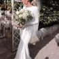 Long Sleeves Wedding Dress Jersey Spandex Gowns Boho Beach Wedding Gown H19531