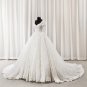 Lace Wedding Dress V-neckline Short Sleeves Bridal Ball Gowns Wedding Gown H9531