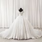 Lace Wedding Dress V-neckline Short Sleeves Bridal Ball Gowns Wedding Gown H9531