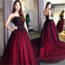Black Lace Evening Dress A-line Sleeveless Lace Long Prom Dresses 2021 D20128