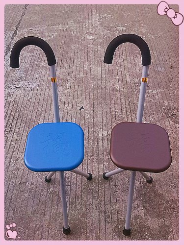 Magnesium alloy walking stick stool for Elderly