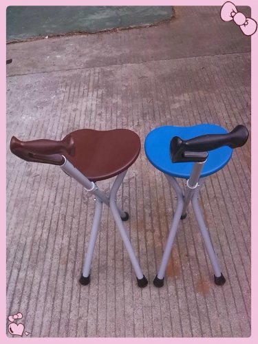 Magnesium alloy light weight walking stick stool for elderly