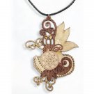 Multi layered wood veneer / plywood pendant