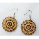 Multi layered wood veneer / plywood earring