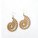 Multi layered wood veneer / plywood earring