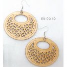Multi layered wood veneer / plywood earring