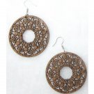Multi layered wood veneer / plywood earring