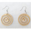 Multi layered wood veneer / plywood earring