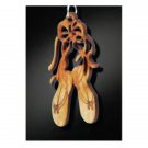 Multi layered wood veneer / plywood earring